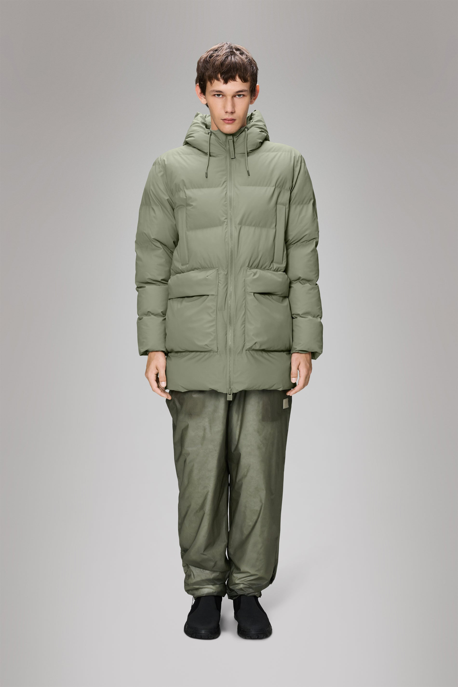 Alta Long Puffer Cargo Jacket - 2