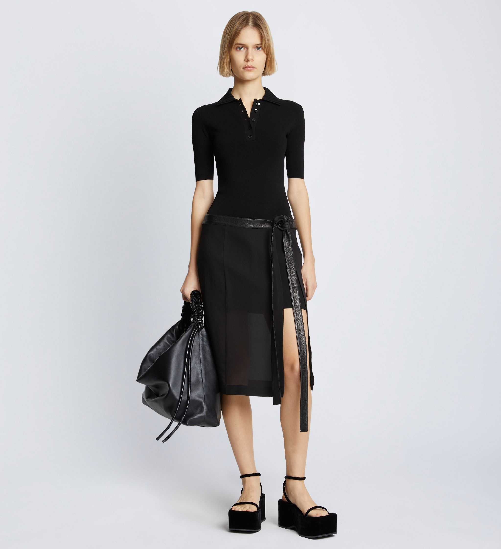 Crepe Chiffon Skirt - 2