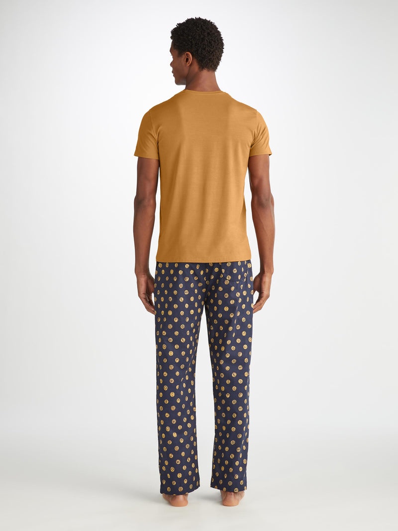 Men's T-Shirt Basel Micro Modal Stretch Gold - 4