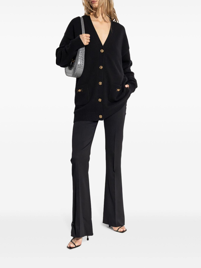 VERSACE Medusa-button cardigan outlook