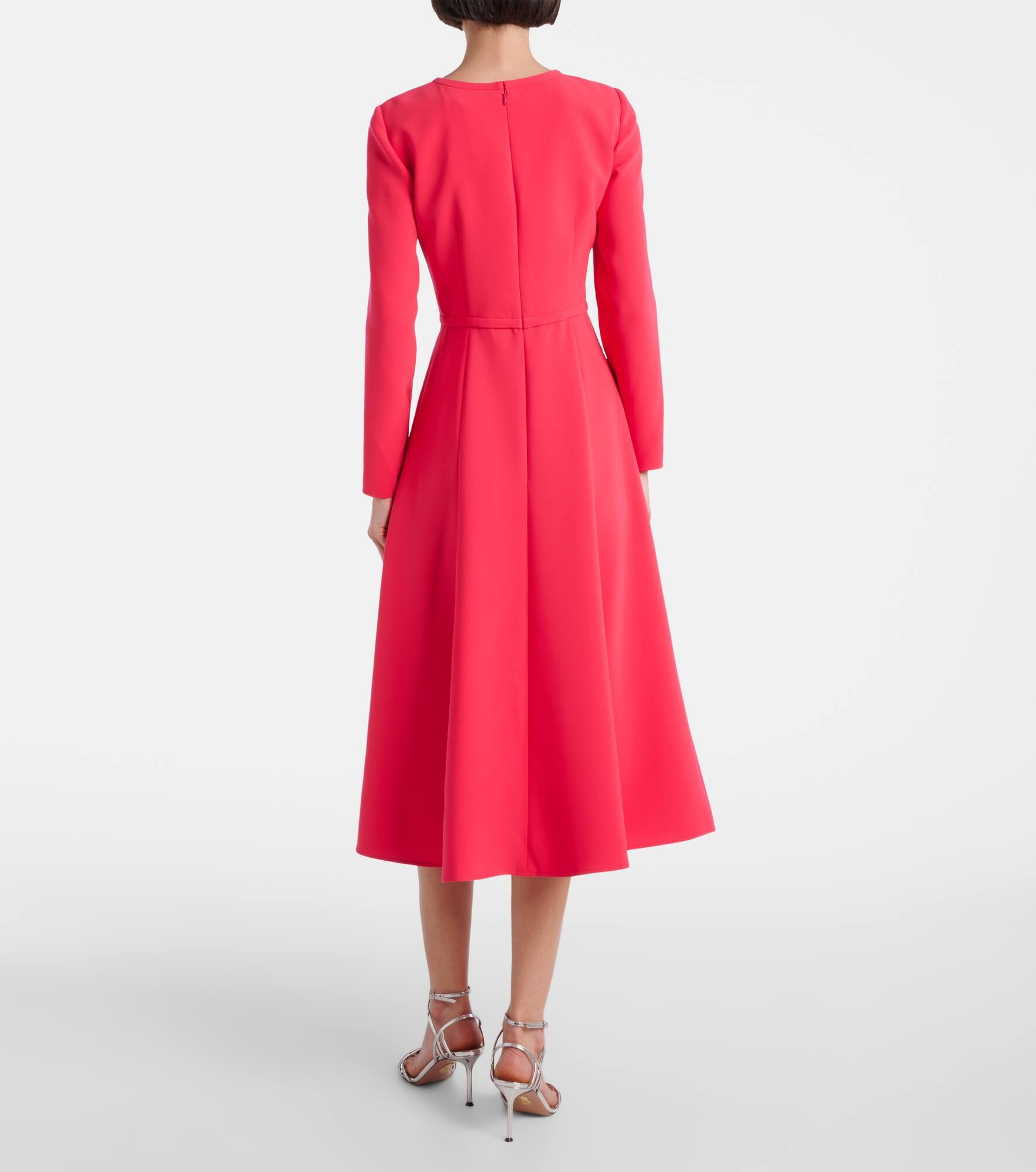 Bow-detail crêpe midi dress - 3
