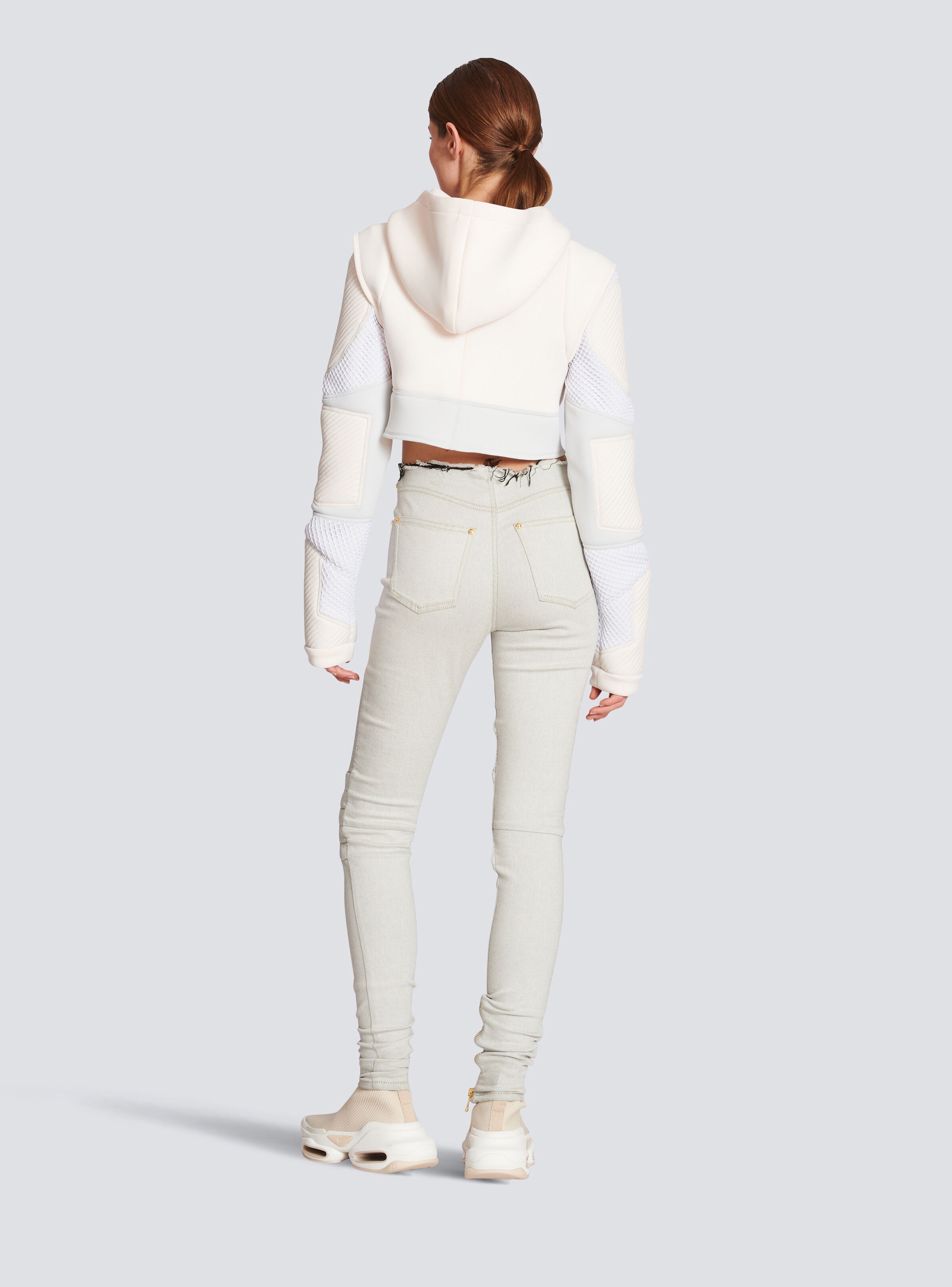 Ribbed cotton slim-fit jeans - 4