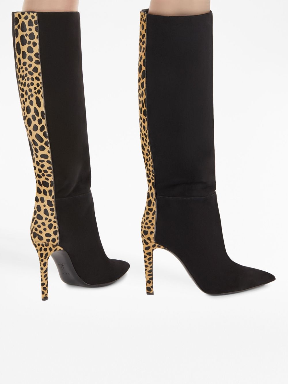 Amal 105mm leopard-print boots - 5