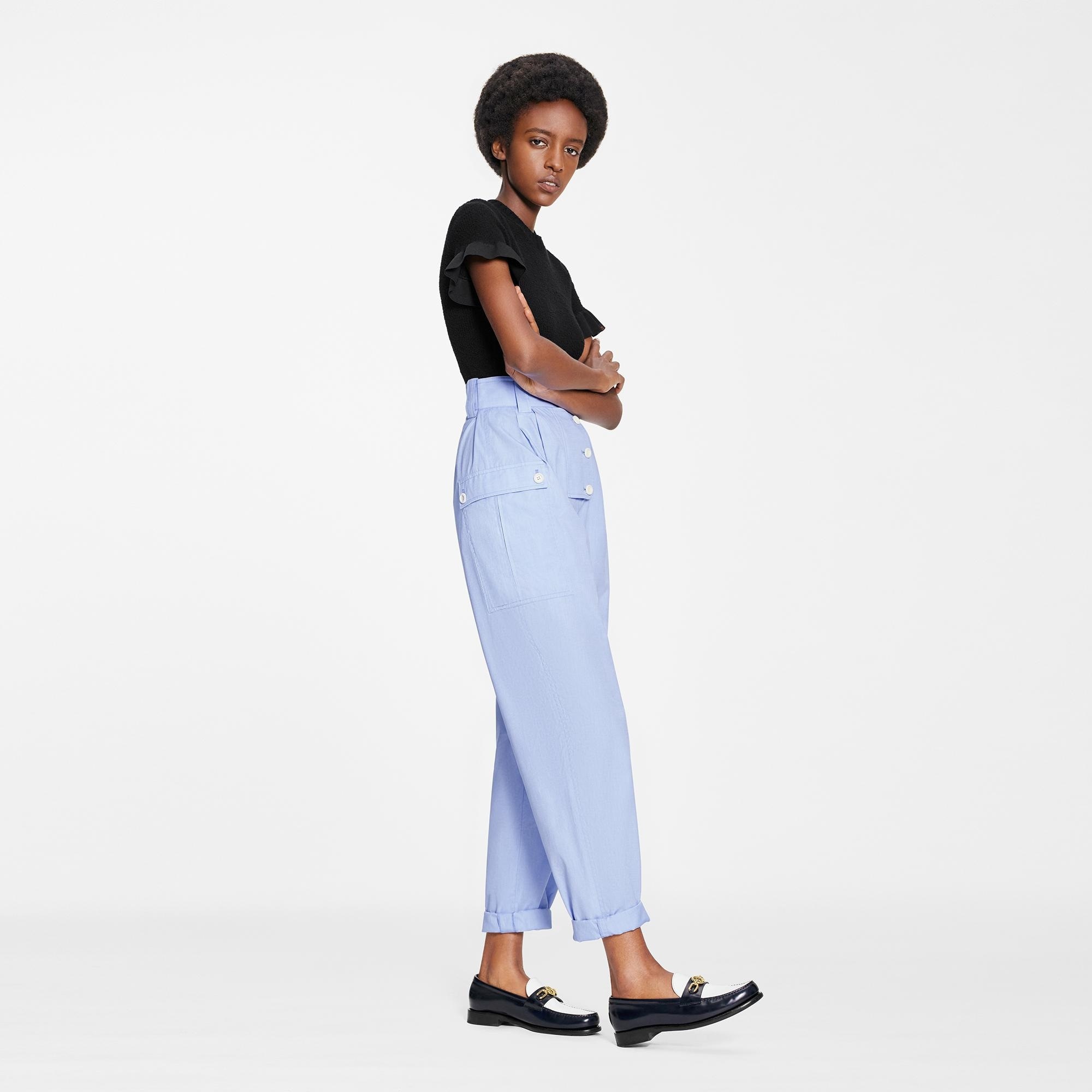 Sporty Tailored Carrot Pants - 4