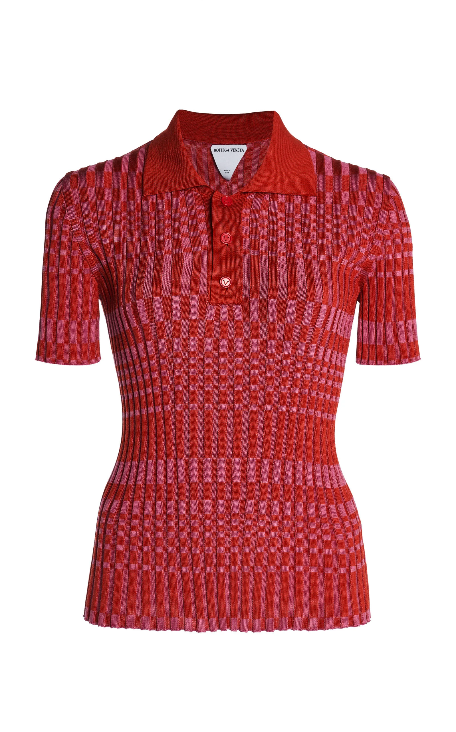 Check Polo Top red - 1