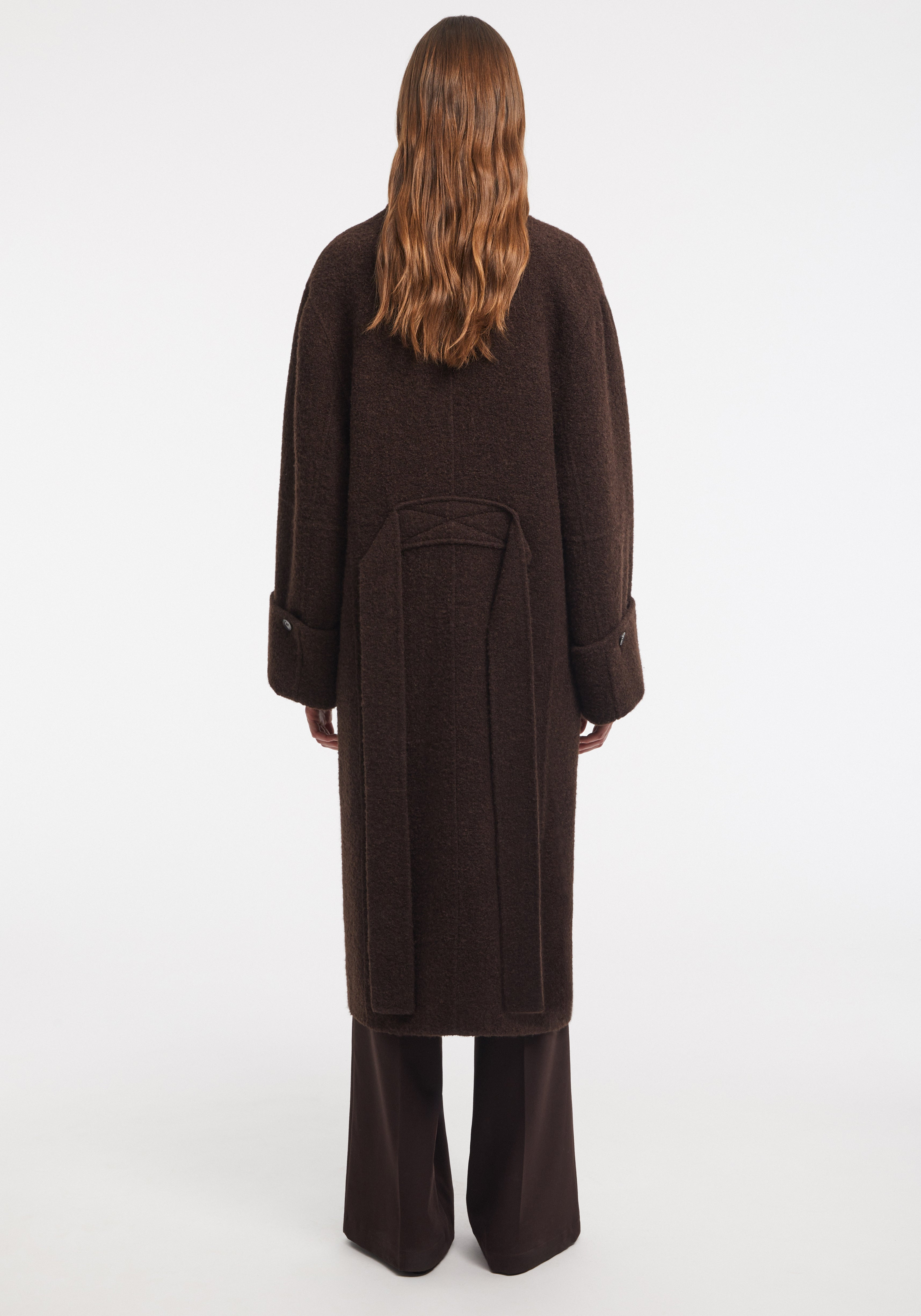 LIORA
Oversized double-breasted wool-blend coat - 2