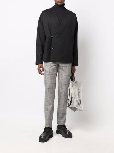 Comme des Garçons Homme Plus plaid-check print trousers outlook