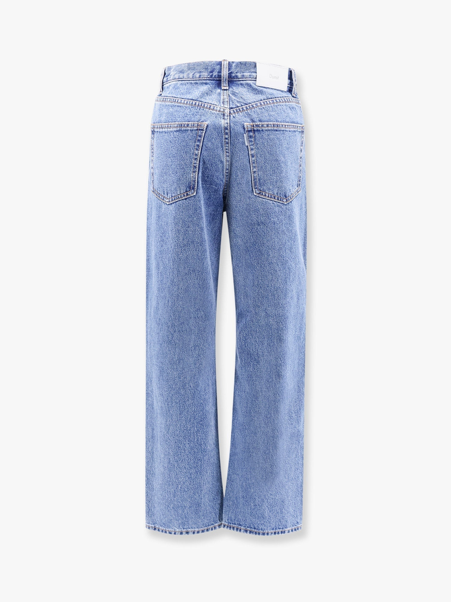 Dunst Cotton Jeans With Back Logo Patch - 2