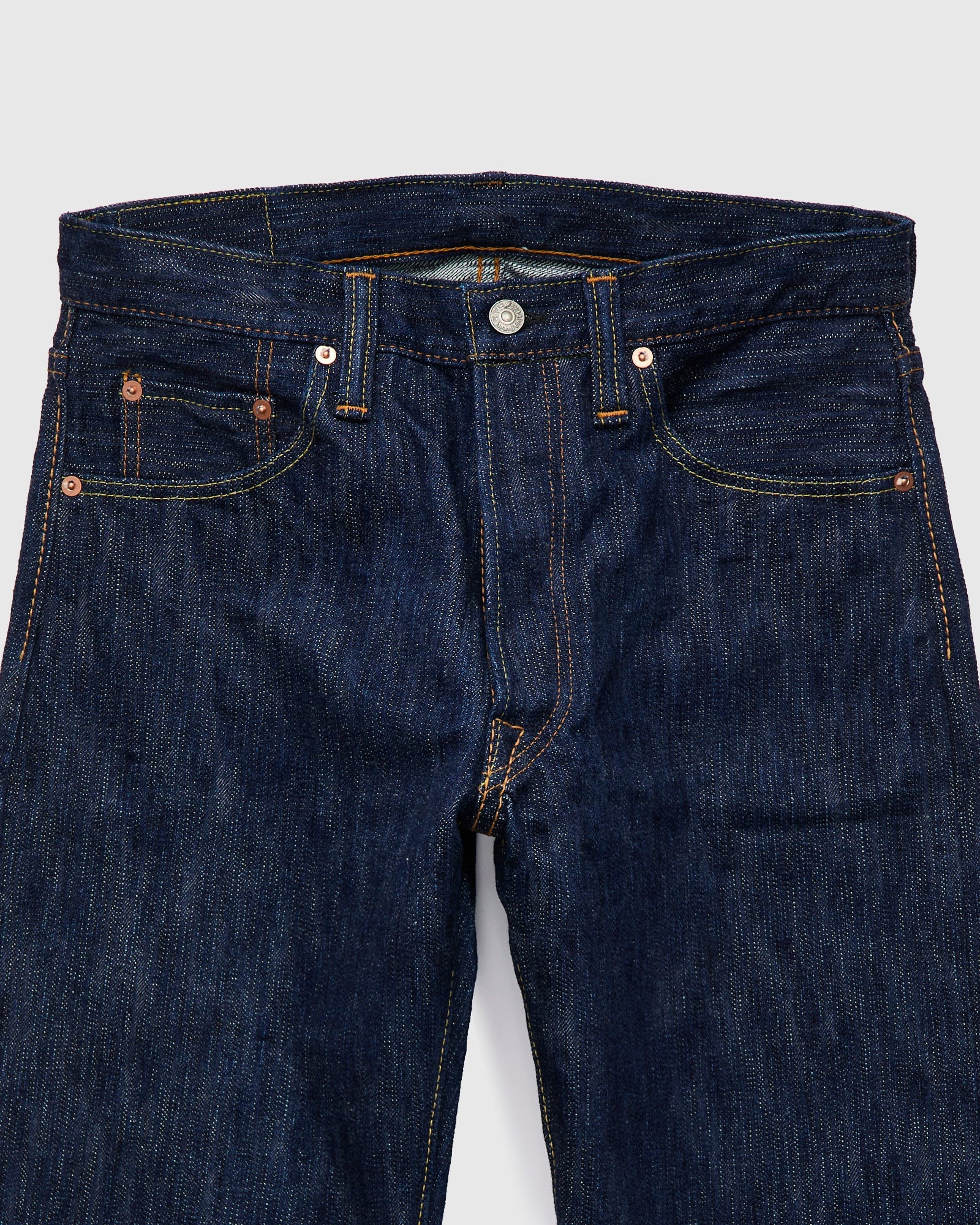 KS-15oz-003 "Kasuri" 15oz Slub Selvedge Denim - Regular Straight Fit - 6