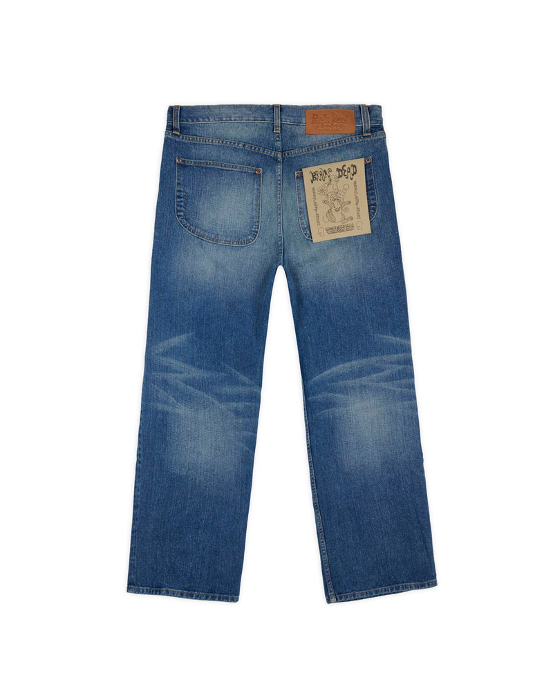 BRAIN DEAD Type 00 14.1oz Selvedge Denim Pant - Washed Indigo outlook