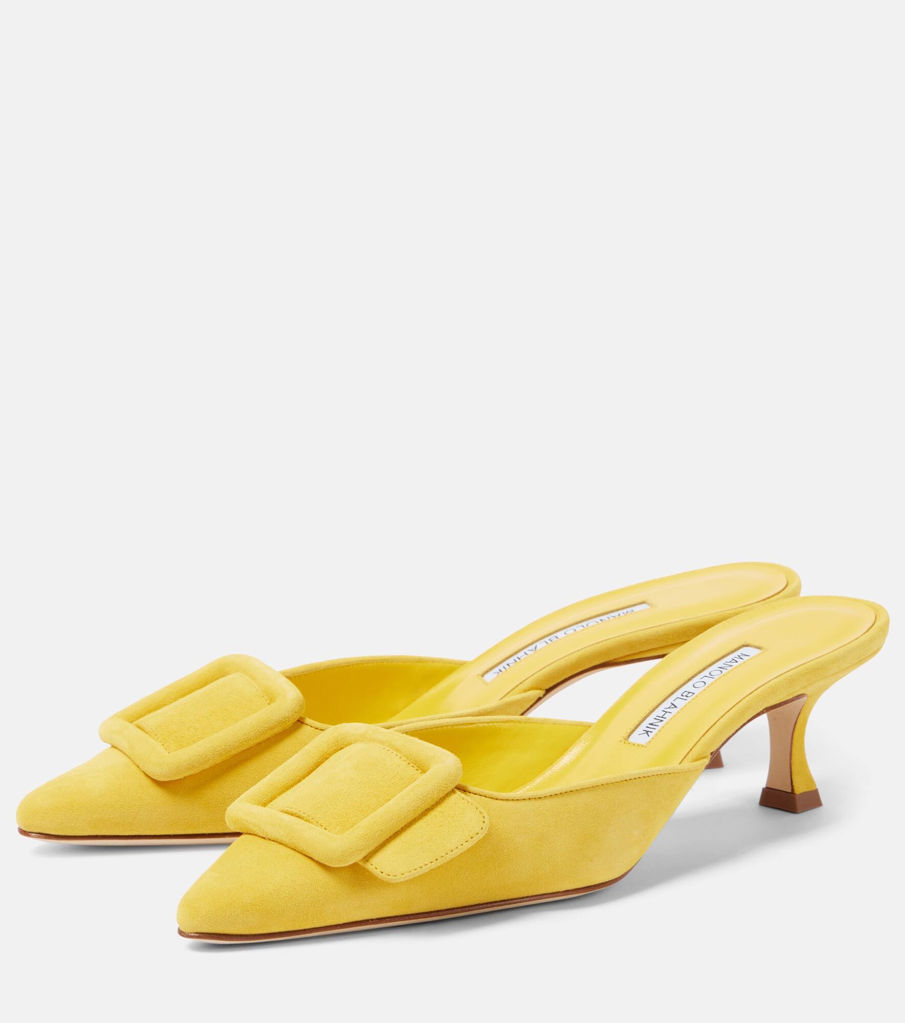 Maysale 50 leather mules - 4