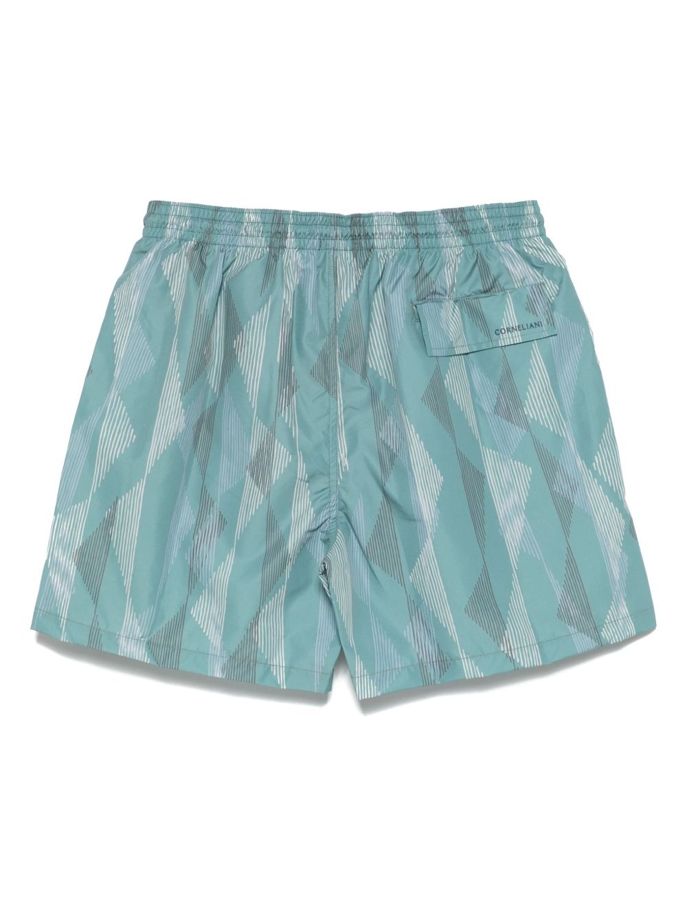 geometric-print swim shorts - 2