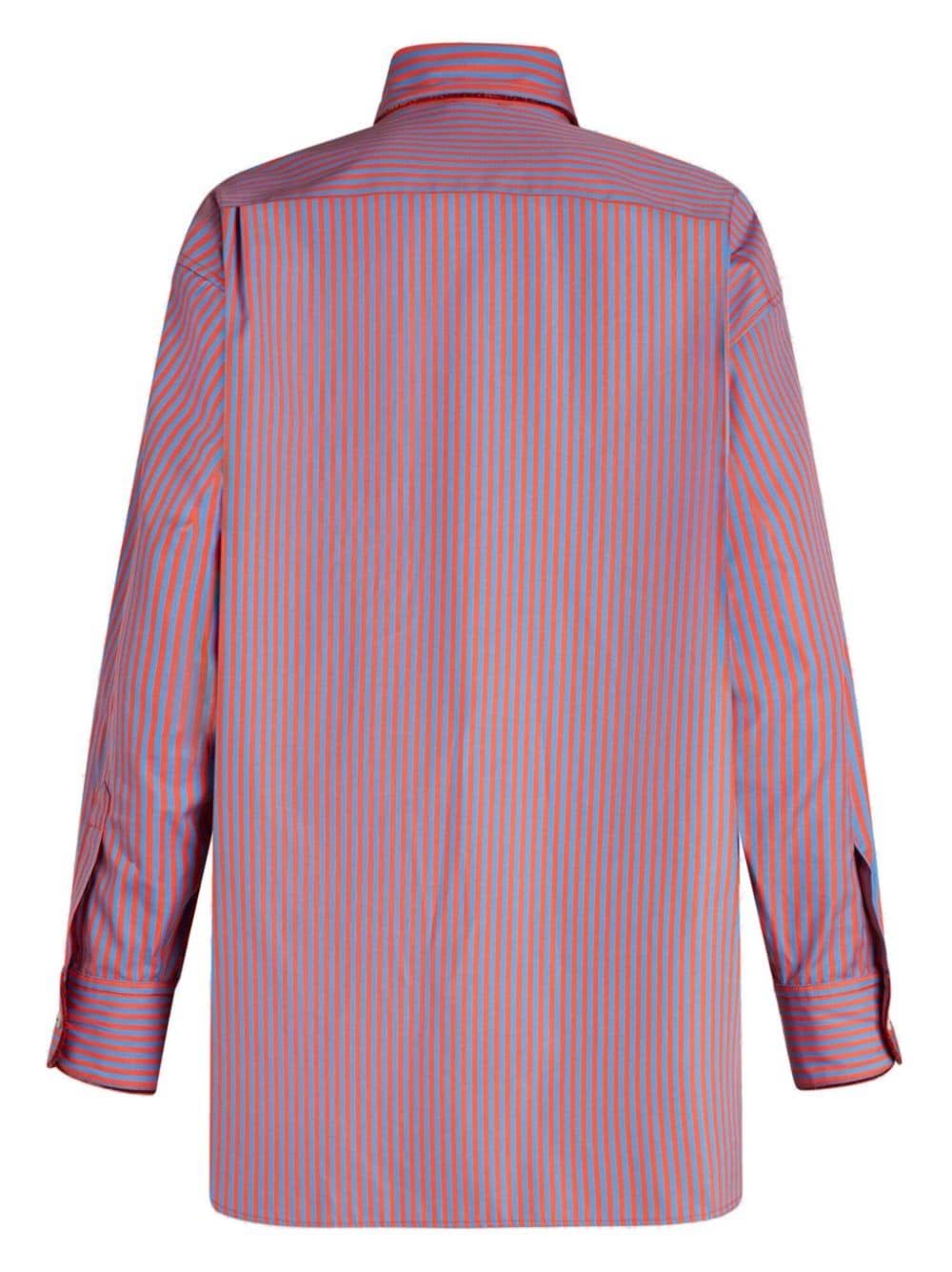 striped cotton shirt - 6