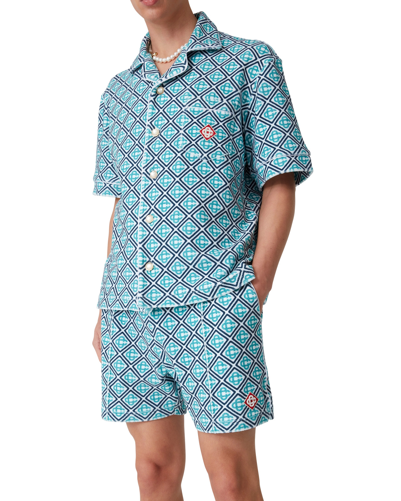 Monogram Towelling Shorts | Casablanca Paris - 4