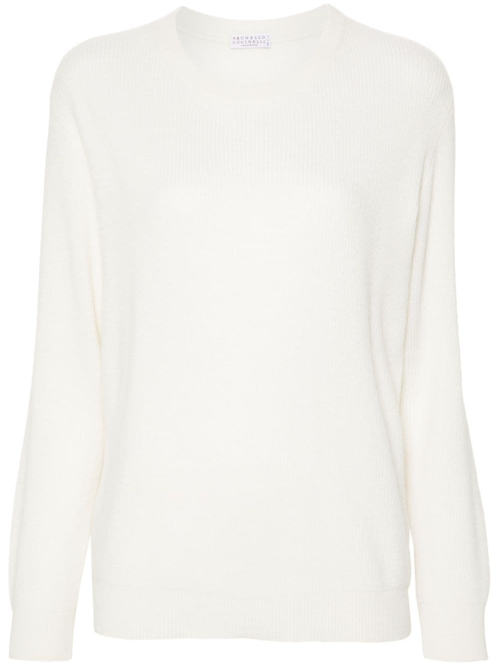 crew-neck cashmere jumper - 1