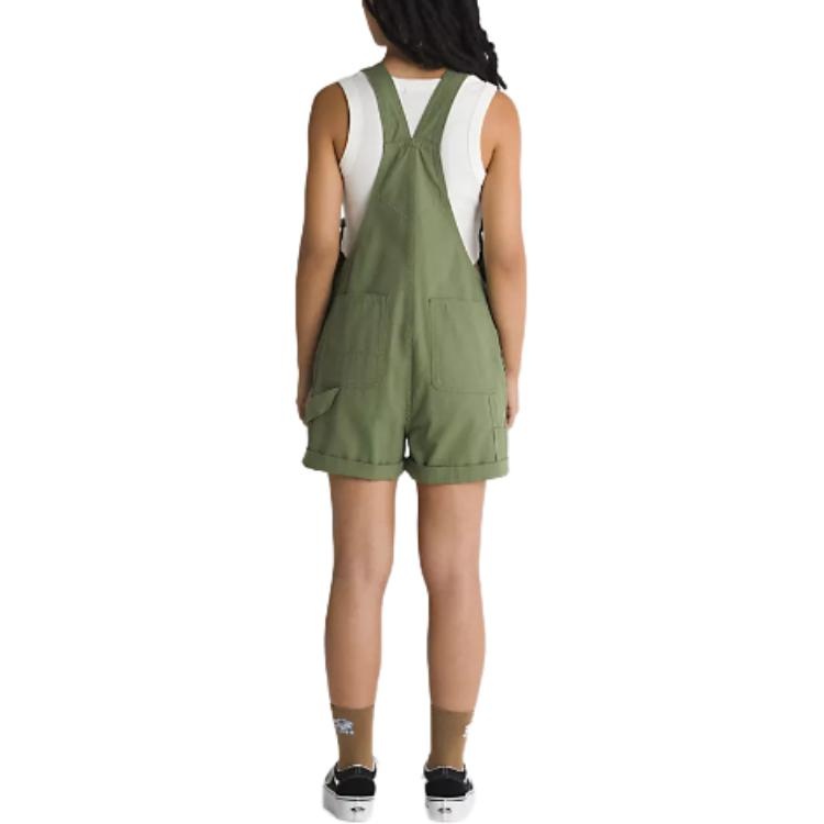 (WMNS) Vans Ground Work Shortalls 'Green' VN0A5LMWAMB - 4
