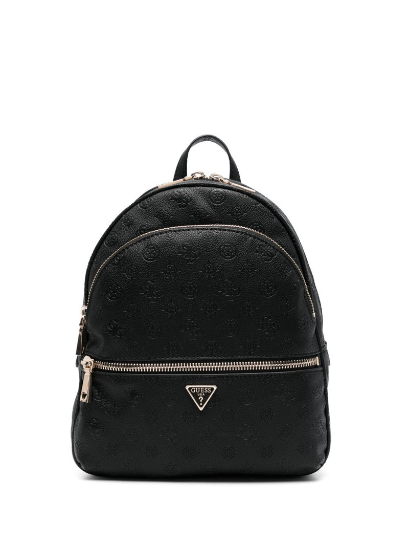 Manhattan embossed zip backpack 1