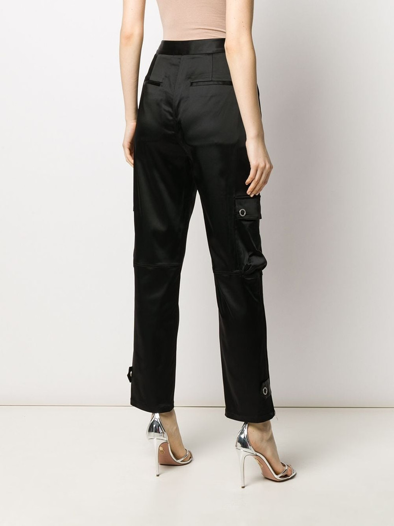 high-rise cargo-pocket trousers 4