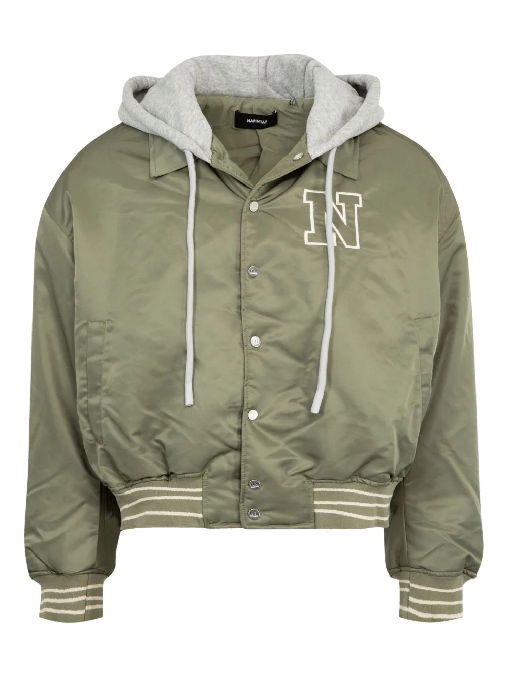 hooded bomber jacket - 1