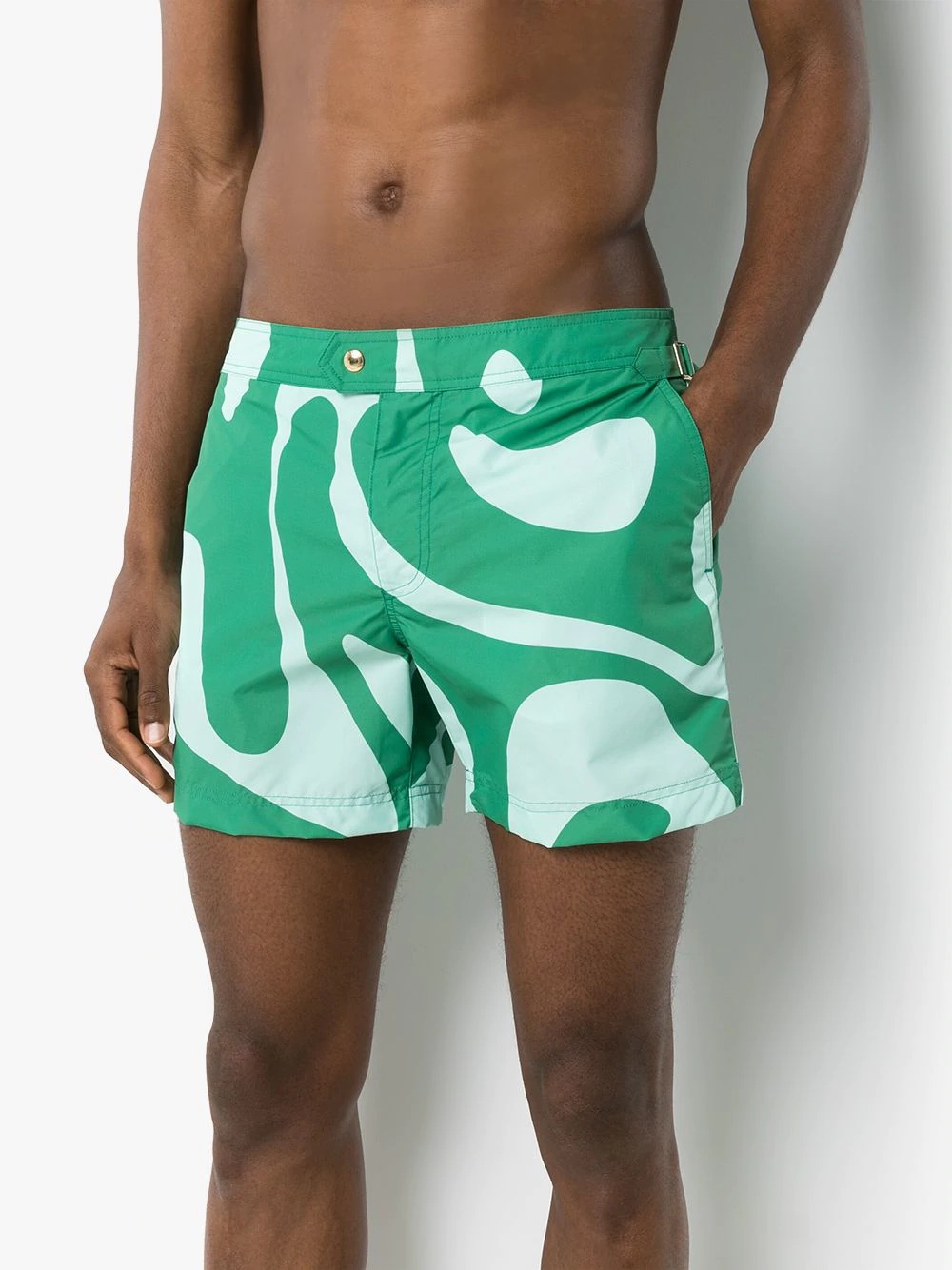 swirl print swim shorts - 2