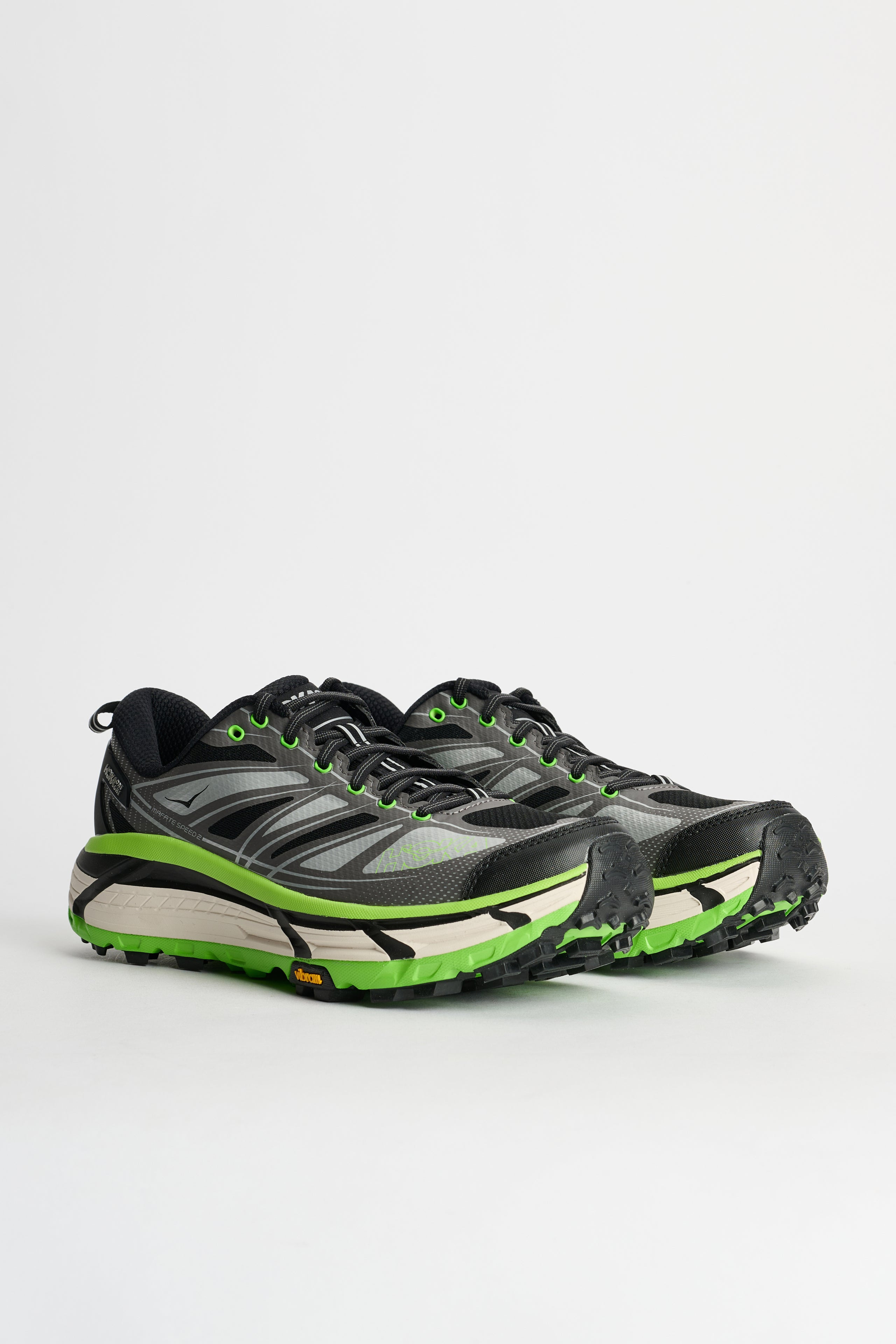 HOKA U MAFATE SPEED 2 BLACK / ELECTRIC GREEN - 3