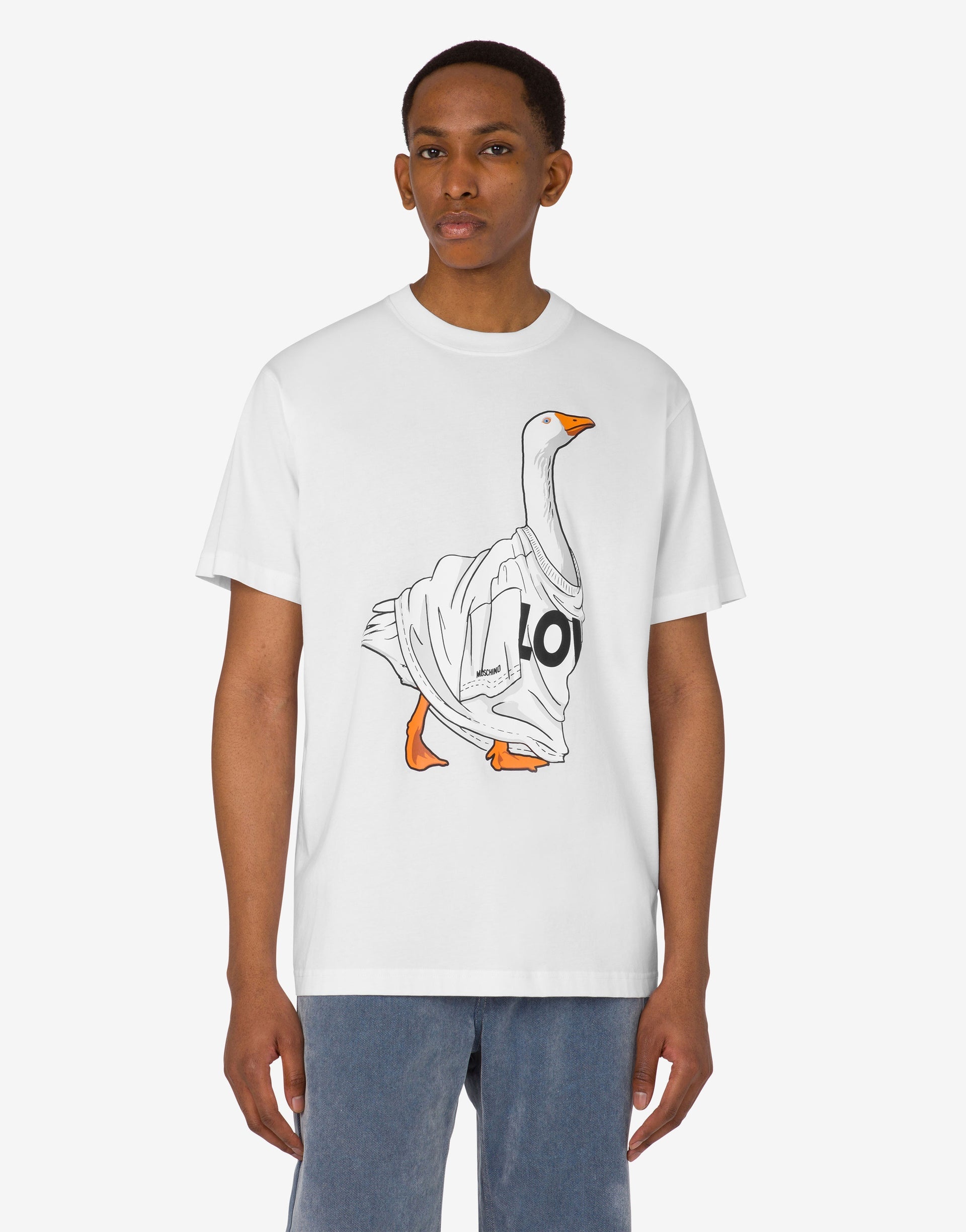 ORGANIC COTTON JERSEY T-SHIRT GOOSE - 2