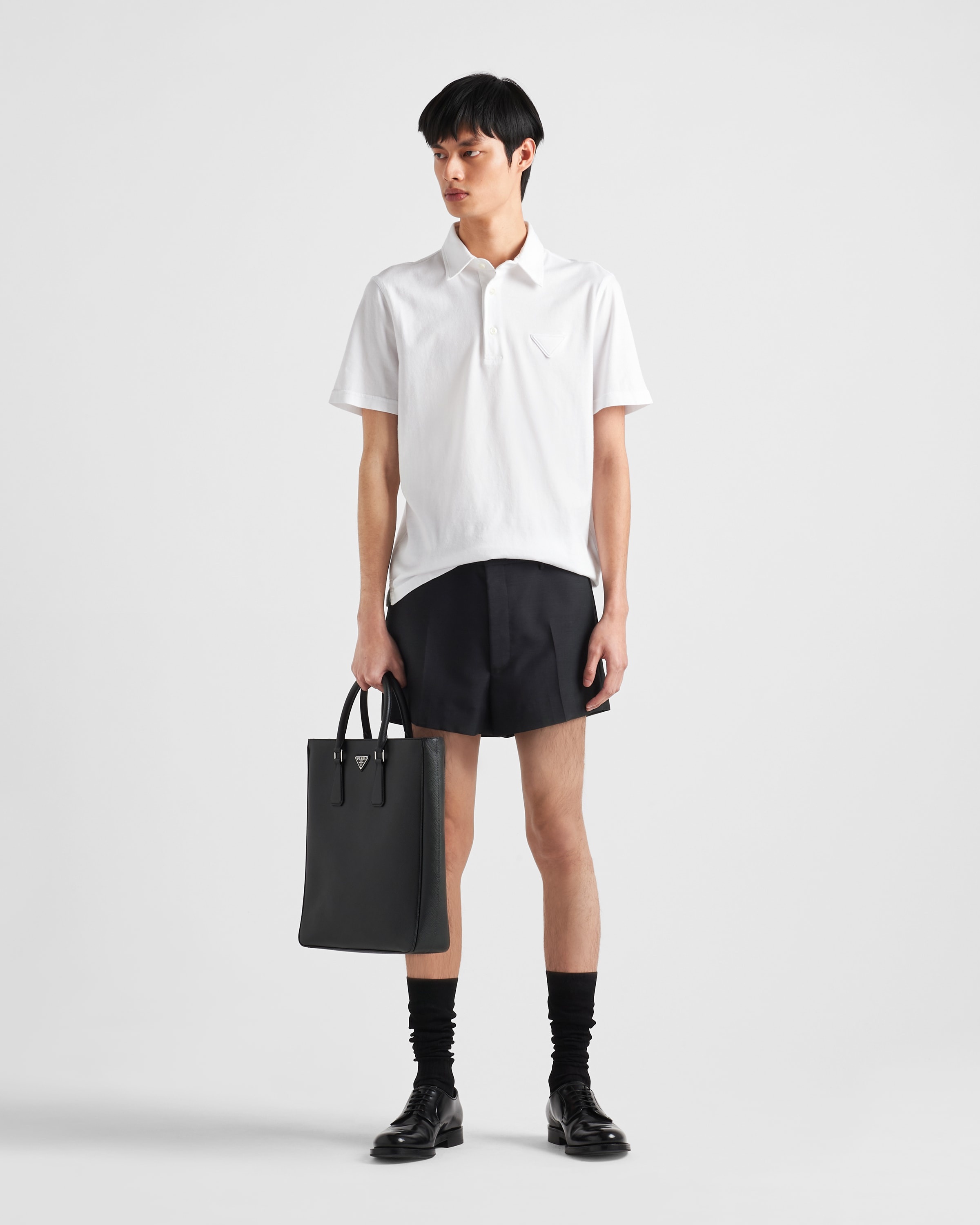 Short-sleeved cotton polo shirt - 2