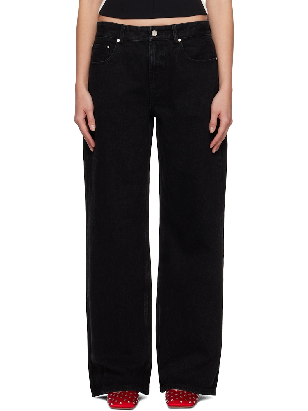 Black Baggy Jeans - 1
