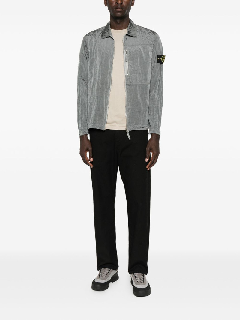 Stone Island zip-fastening patch-pocket shirt jacket outlook