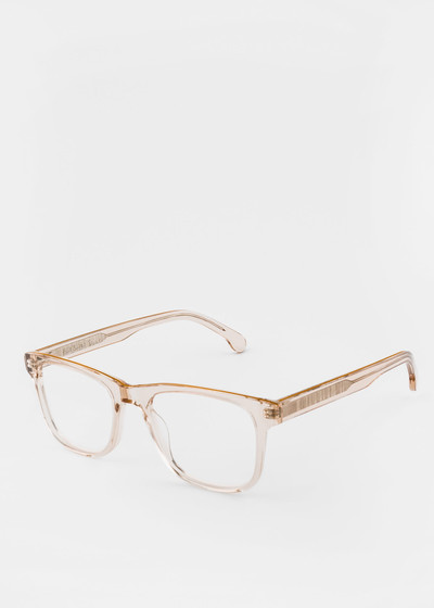 Paul Smith Crystal Beige 'Dalton' Spectacles outlook