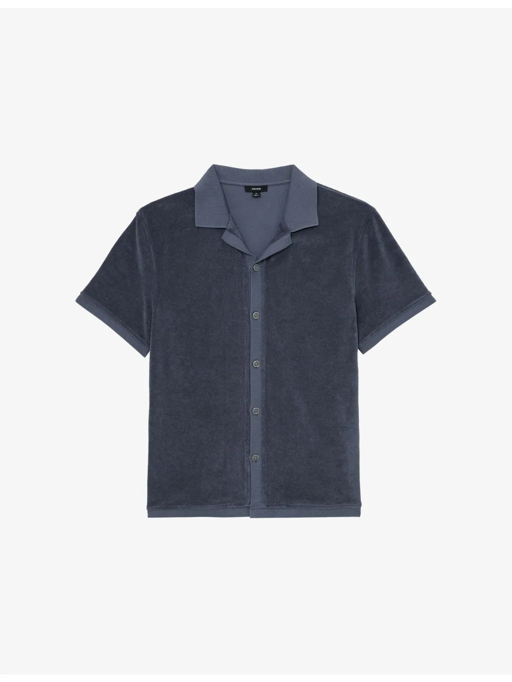 Eden Cuban-Collar Towelling Shirt - 1