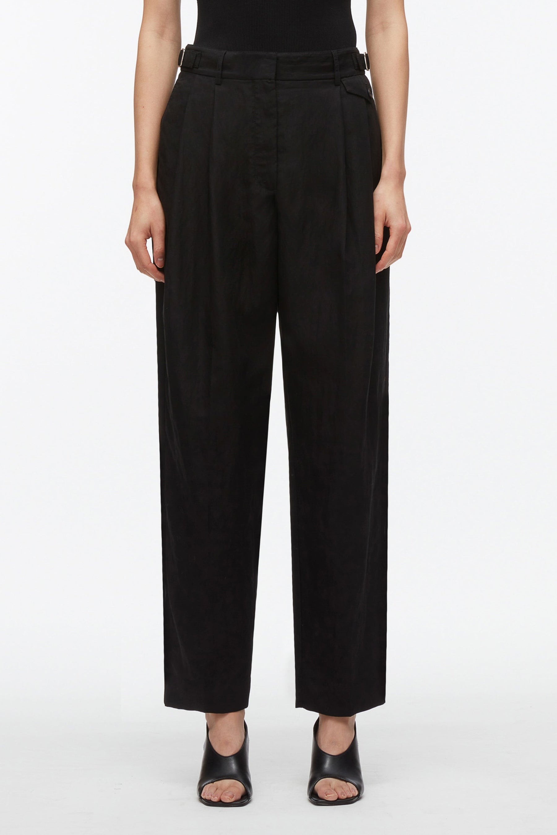 Double Pleat Taper Trouser - 2