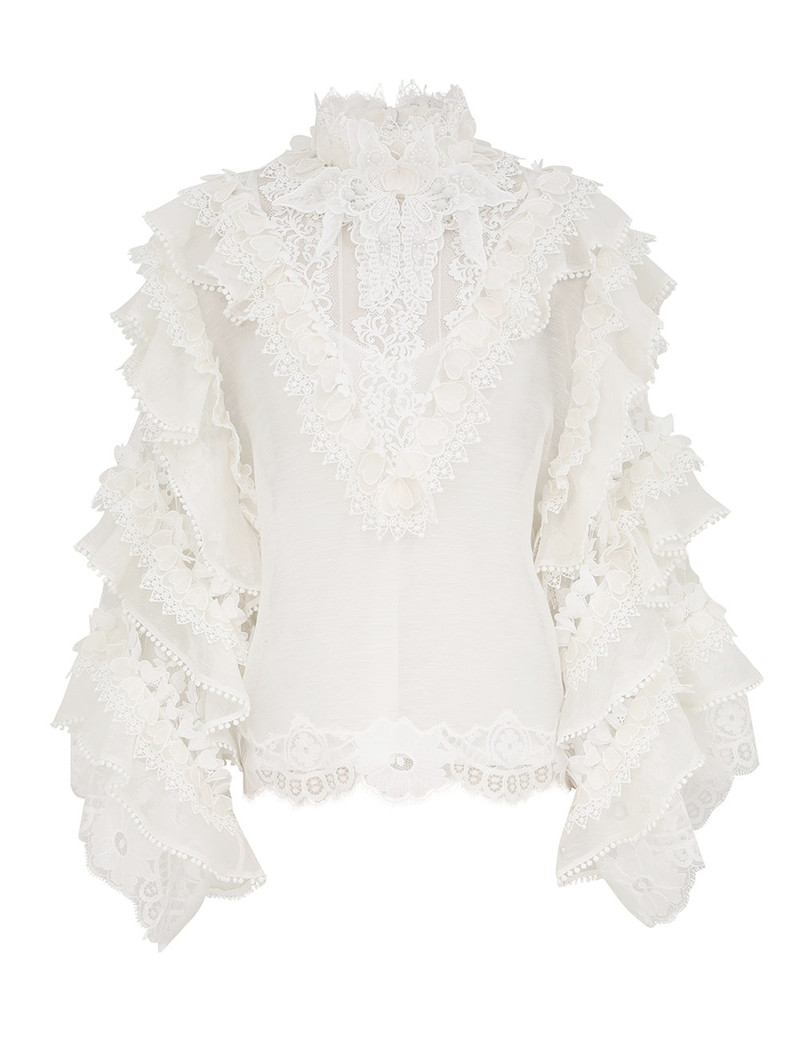 CRUSH HEART TRIM BLOUSE 1