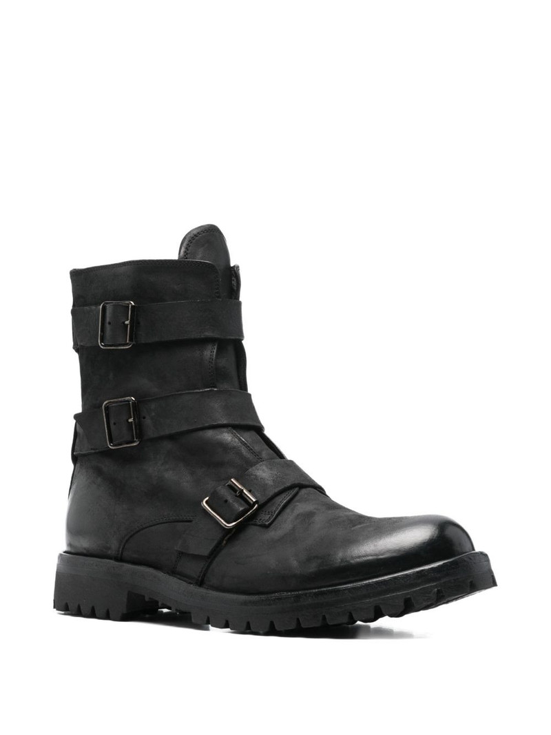 OFFICINE CREATIVE 35mm Ikonic 014 buckle-strap boots outlook