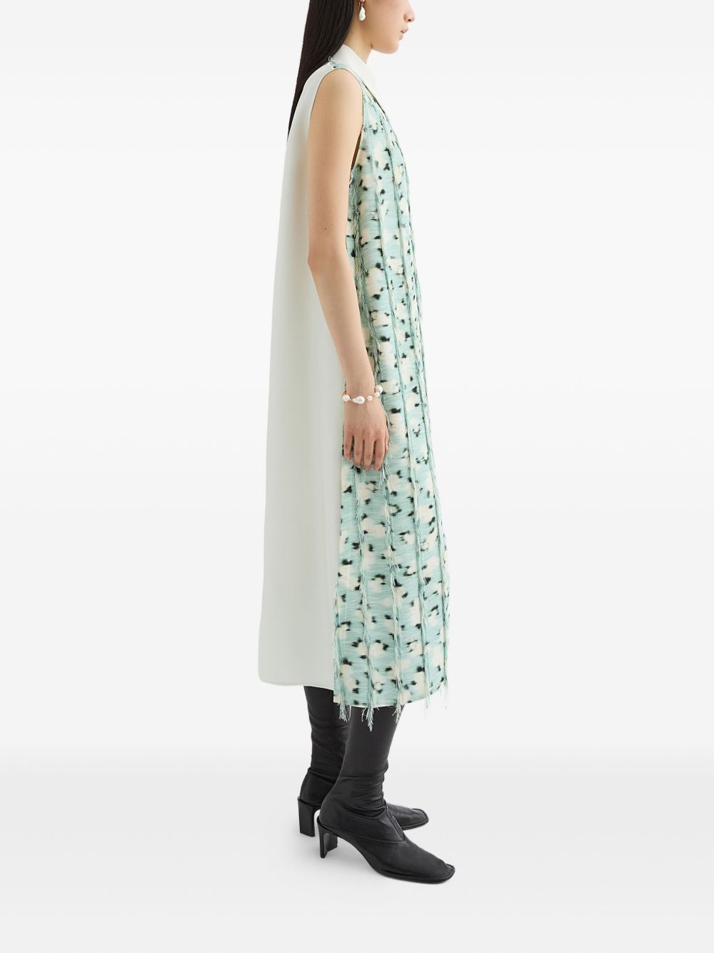 fringe-detailing midi dress - 3