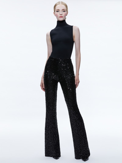 Alice + Olivia LARA SEQUIN BOOTCUT PANT outlook