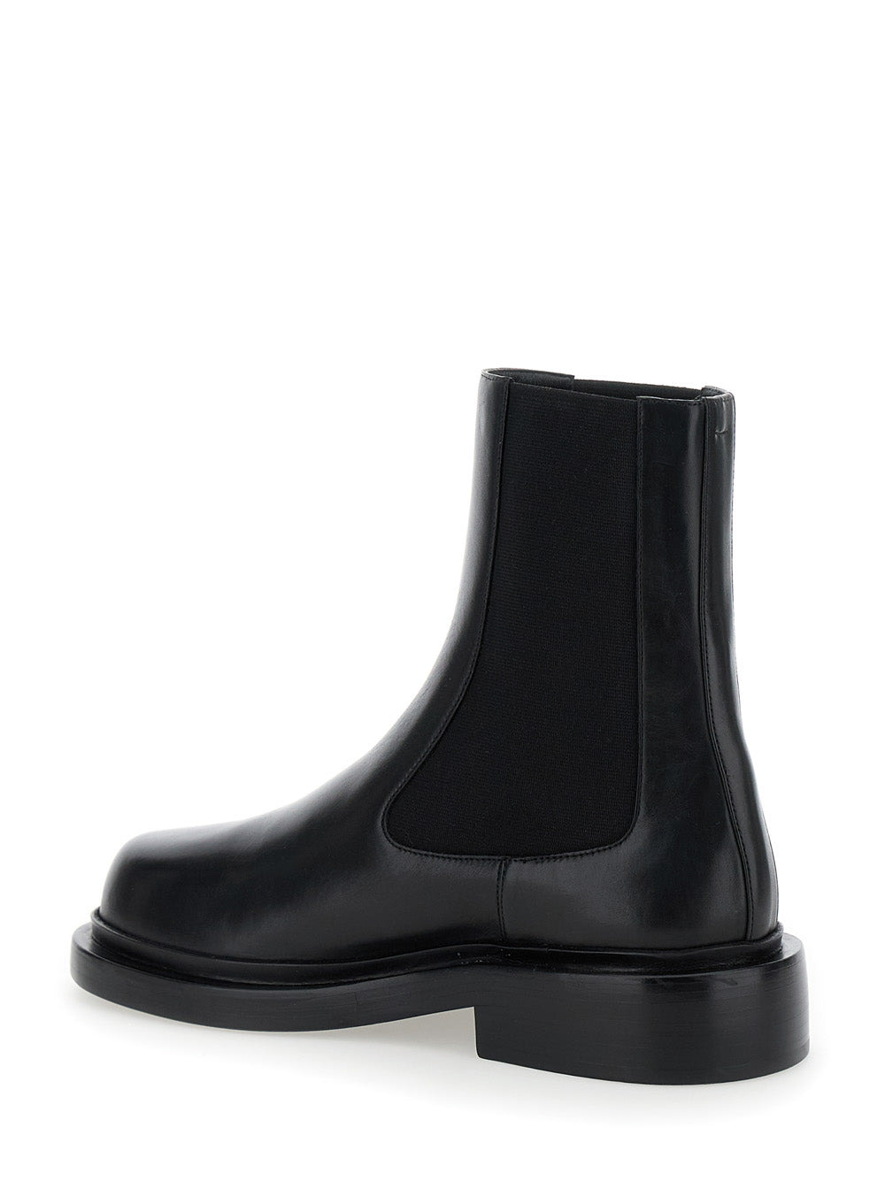 Jil Sander Women Black Boots With Elastic Side Pannels In Leather Woman - 3