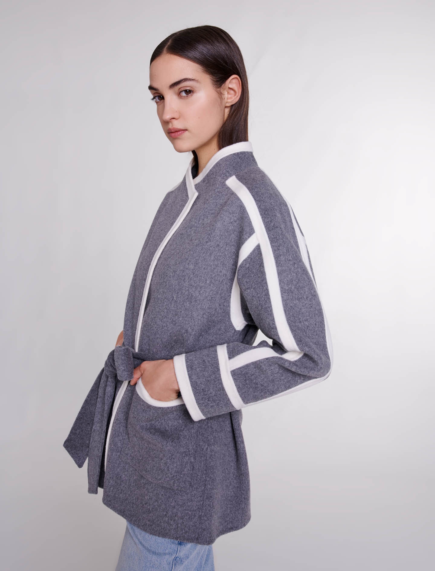 Short two-tone coat - 7