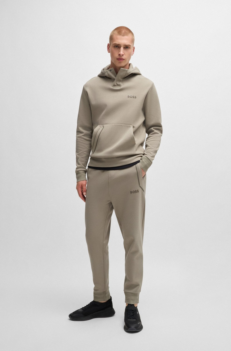 BOSS TRACKSUIT BOTTOMS WITH MIRROR-EFFECT LOGO outlook