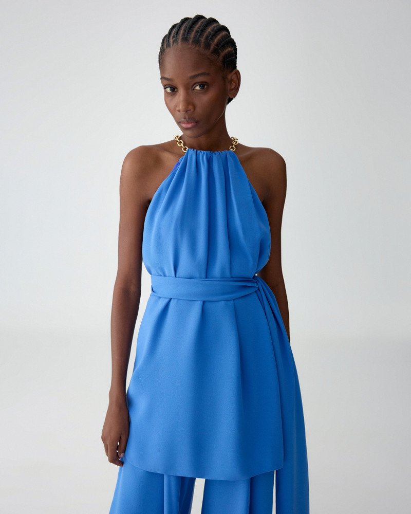 High-Waist Pleated Wide-Leg Pants 4