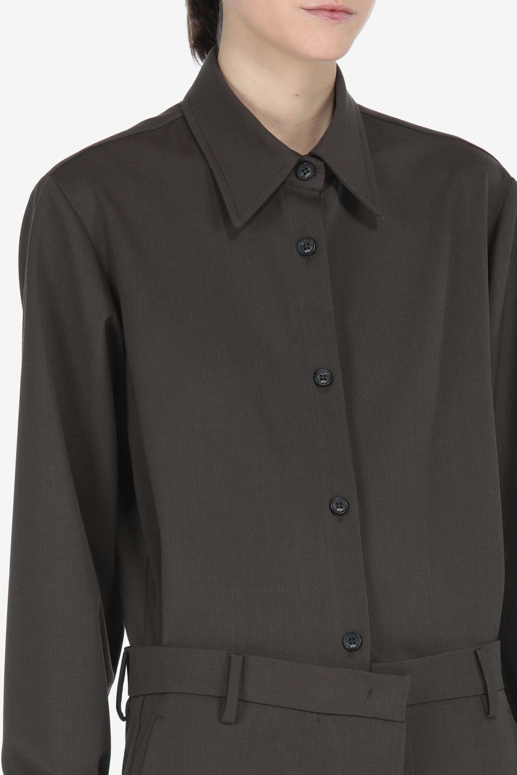 BOX-PLEAT SHIRT - 4