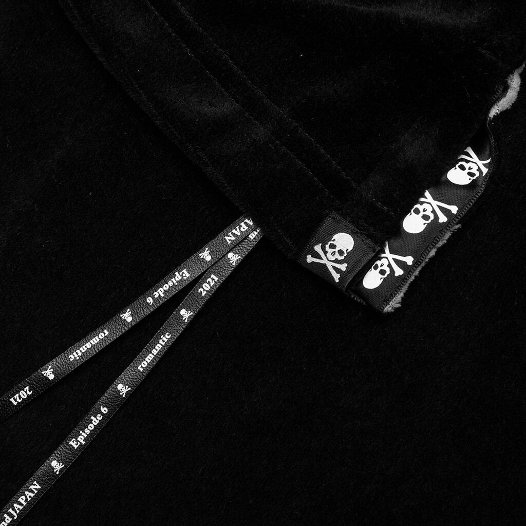 MASTERMIND JAPAN 2 COLOR VELOUR T-SHIRT - BLACK X WHITE - 3
