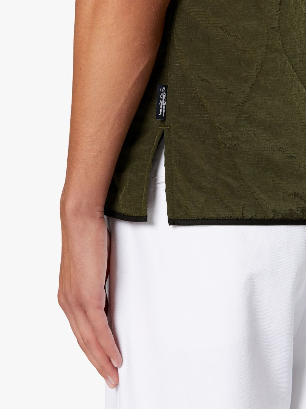 GENERAL MILITARY GREEN NYLON GILET | GQM-211 - 6