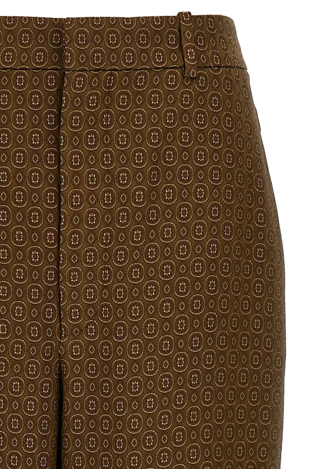 'Medaglioni' twill pants - 3