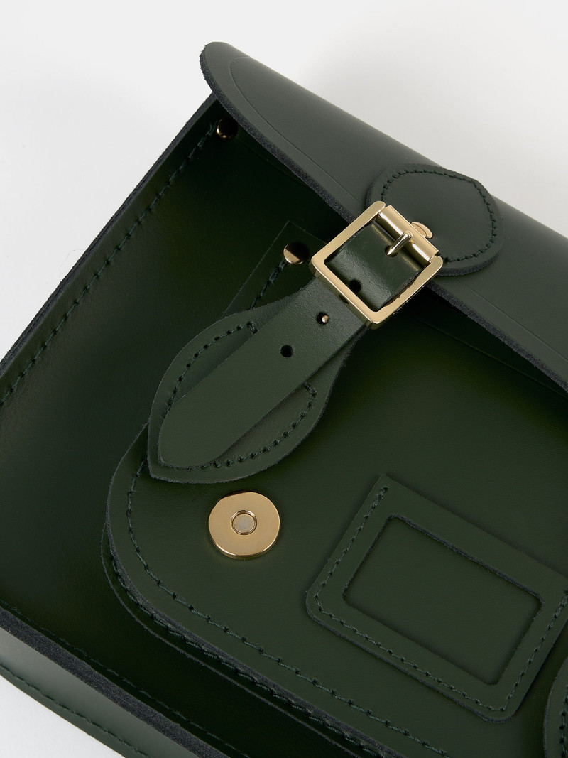 The Satchel Shoulder Bag - Racing Green 6