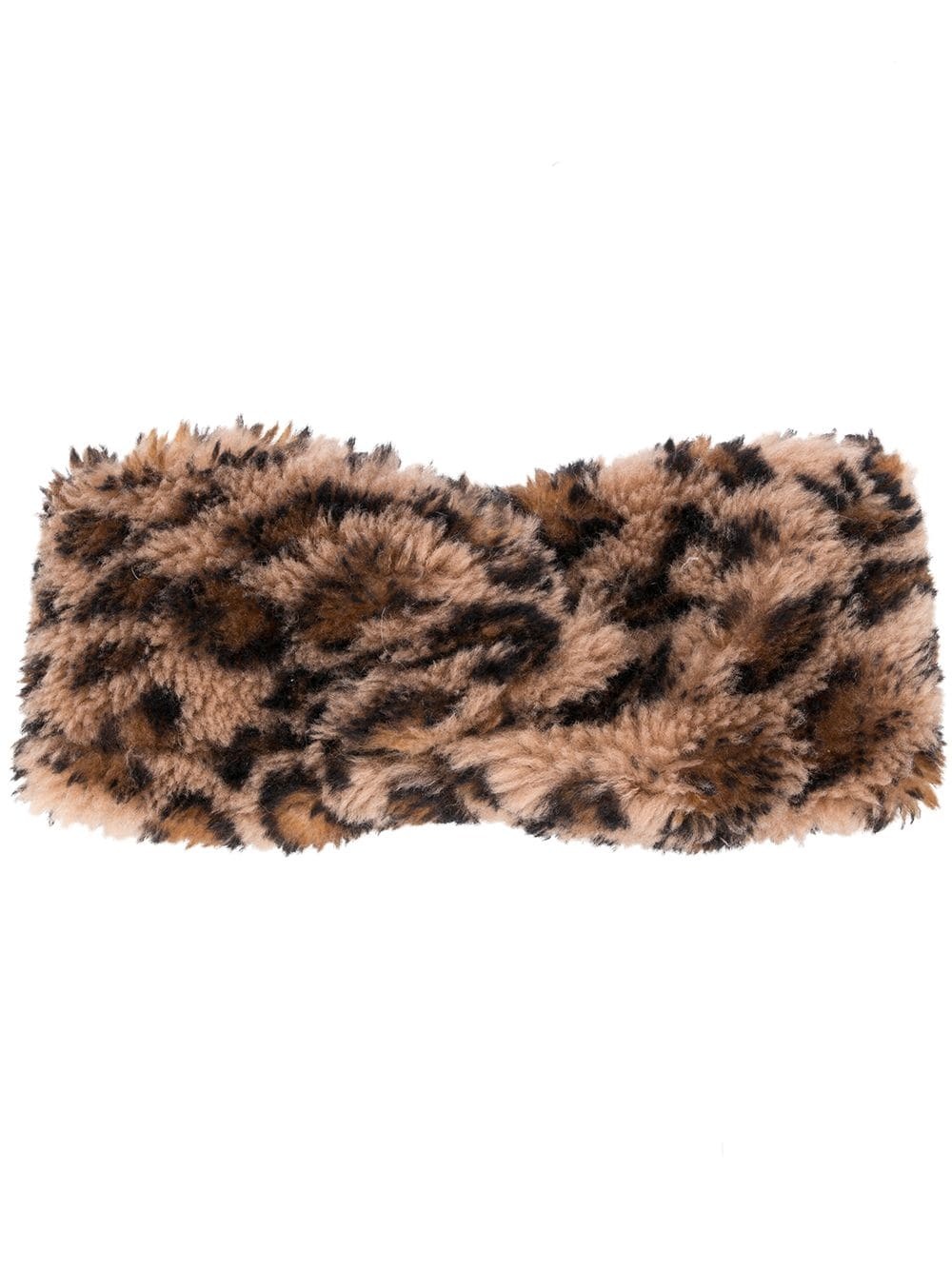 animal print wool headband  - 1