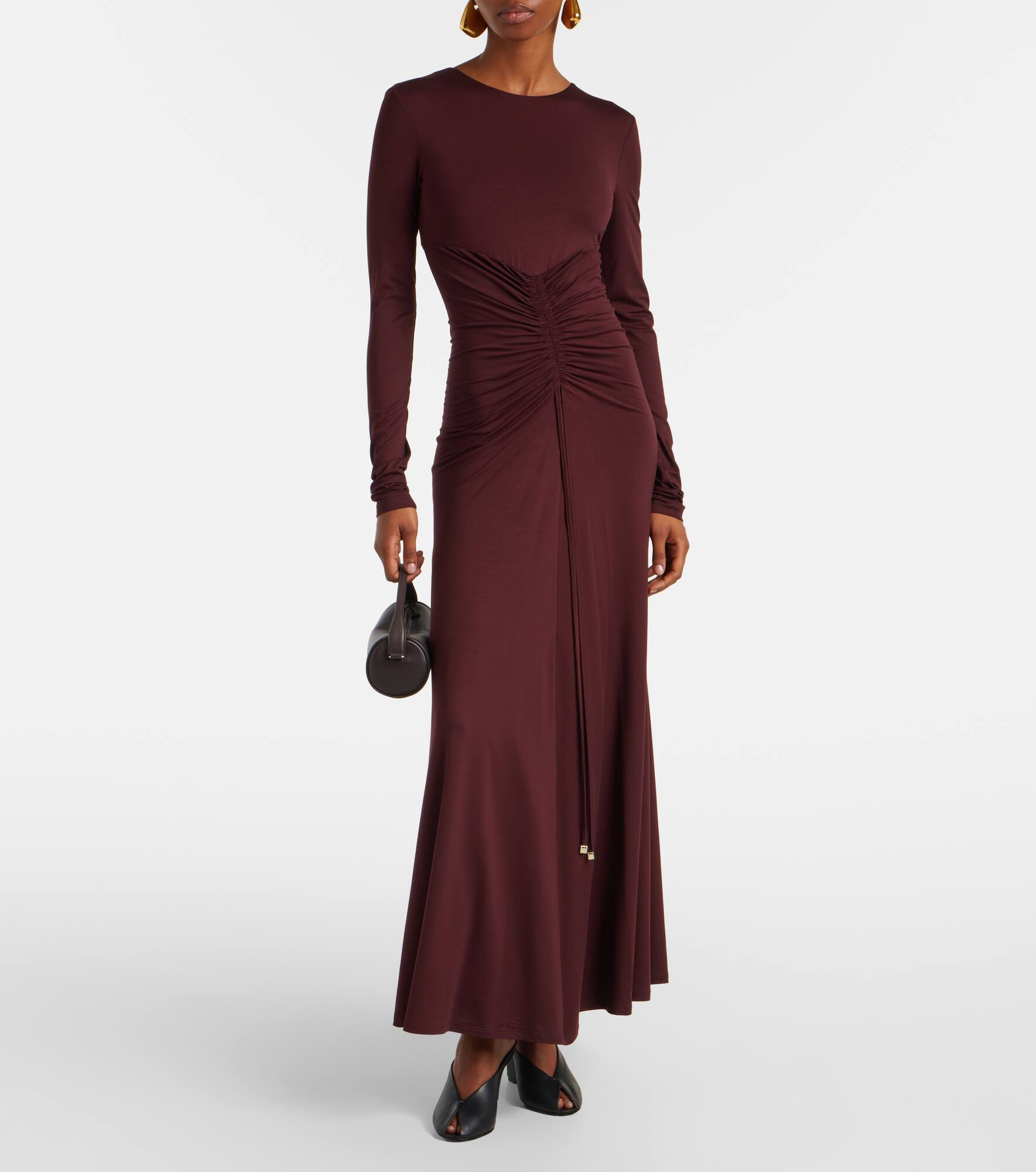 Doppia gathered maxi dress - 2