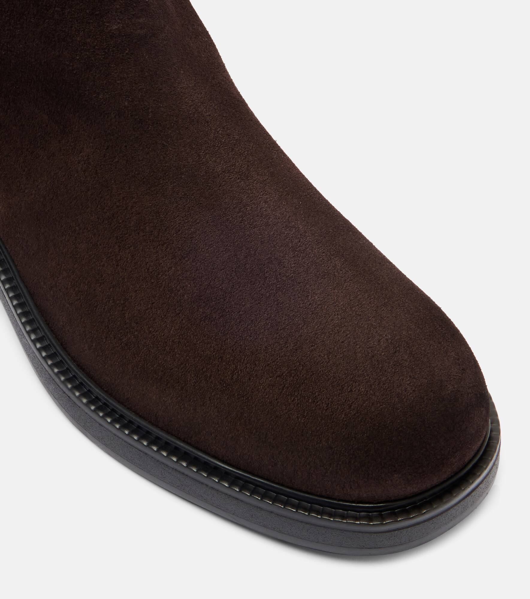 Suede knee-high boots - 5