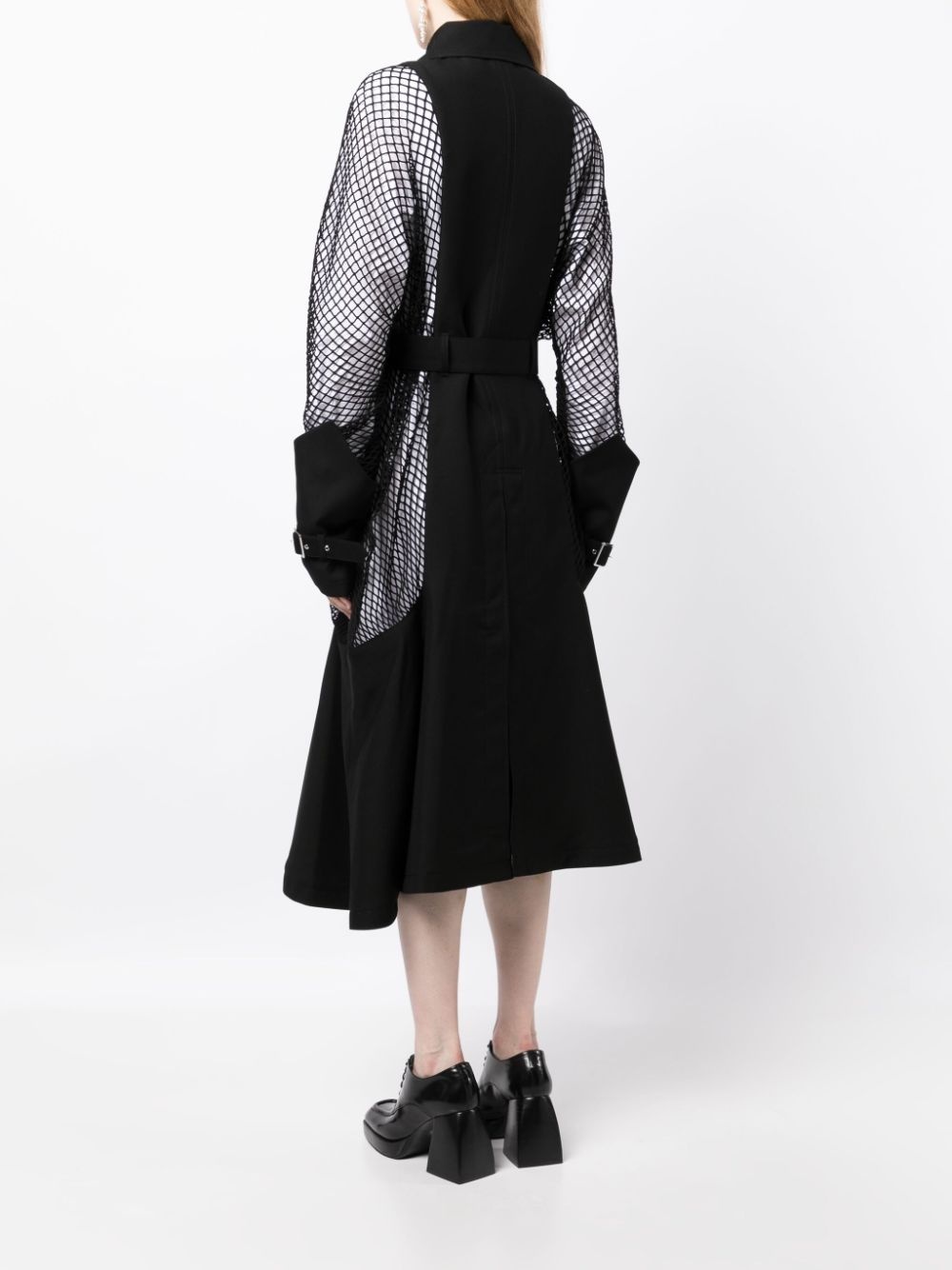 double-breasted belted coat - 4