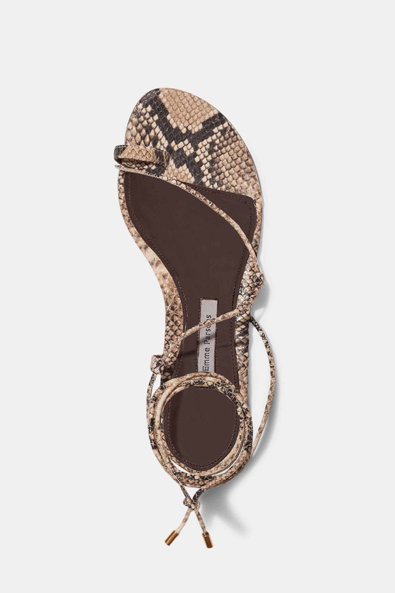 Emme Parsons SUSAN IN BEIGE EMBOSSED PYTHON — ARCHIVE SAMPLE; FINAL SALE outlook